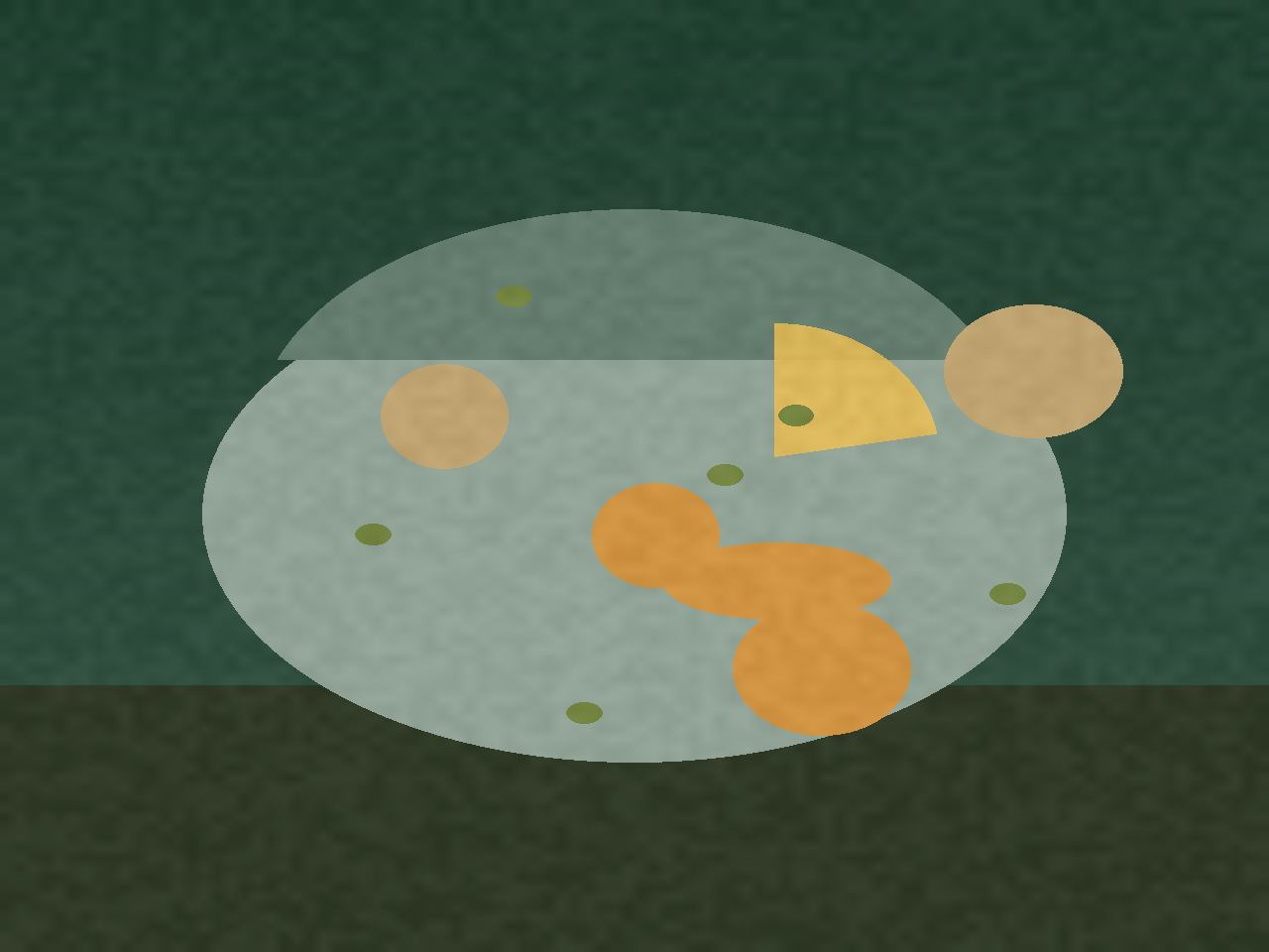 Parsley Lentils Risotto in a griddle